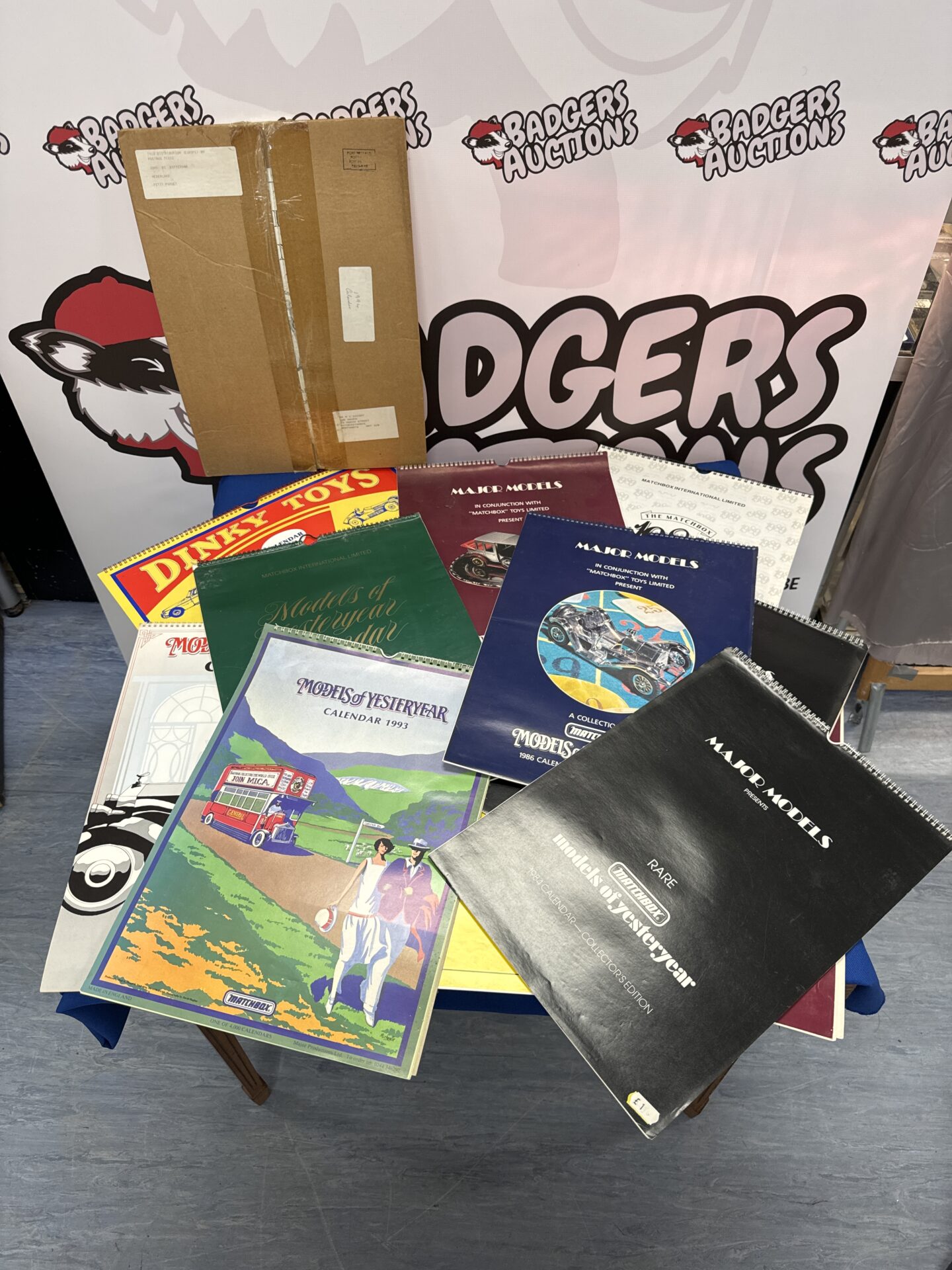 Selection of 80s & 90s die cast model calendars