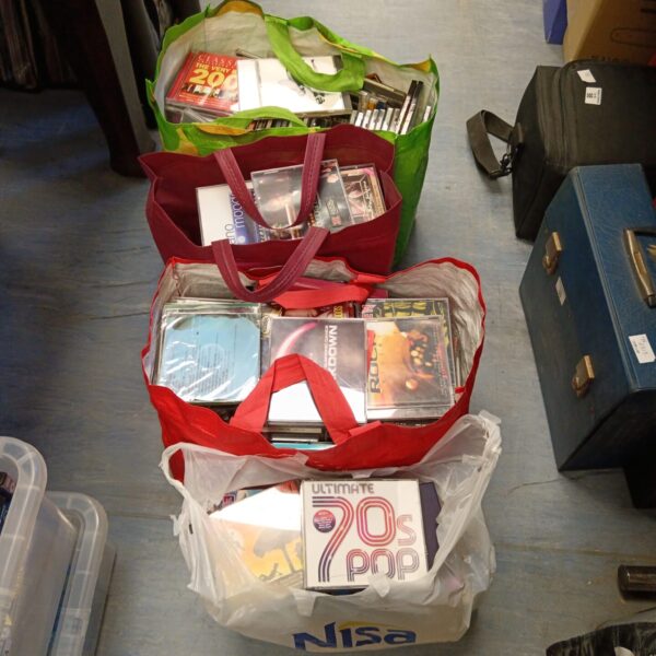 Four bags full of music cds