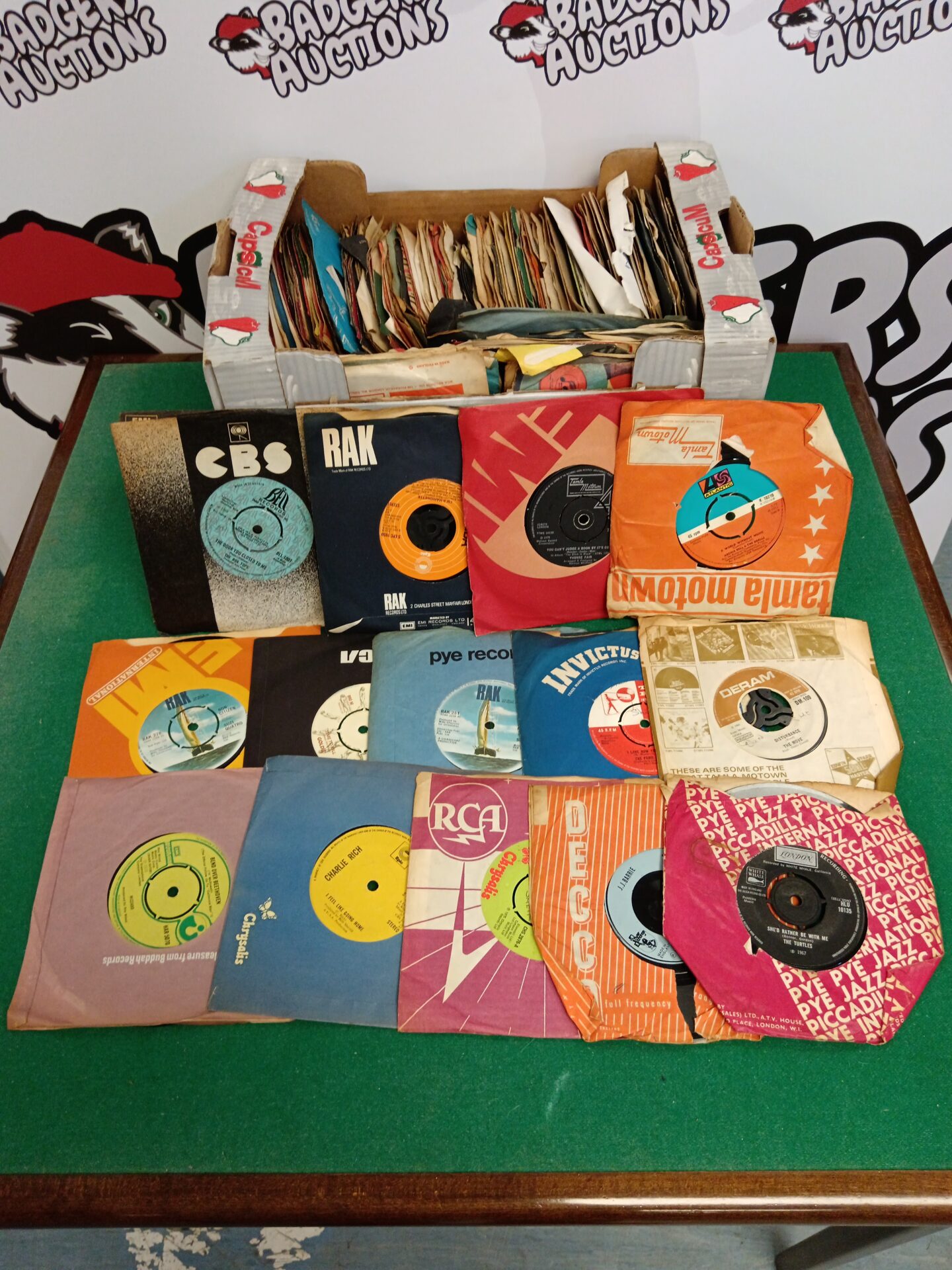 Collection of 7" single vinyl records