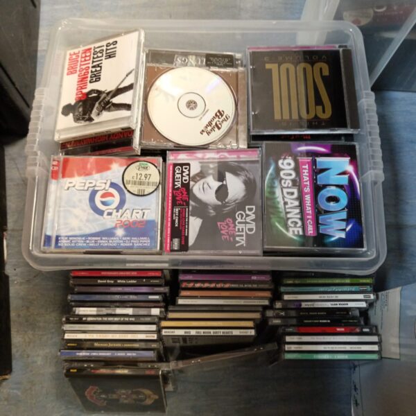 Box full of music cds