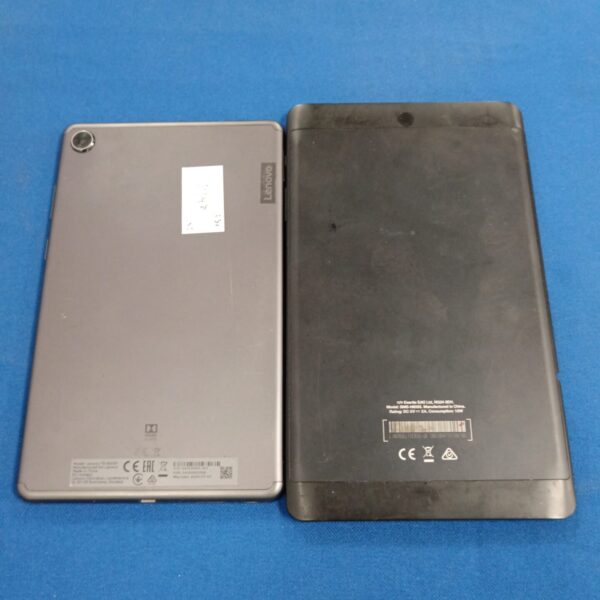 Two tablet pcs including Lenovo tv-8505f