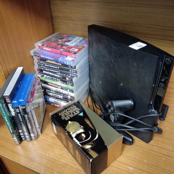 Sony playstation 3 console with games