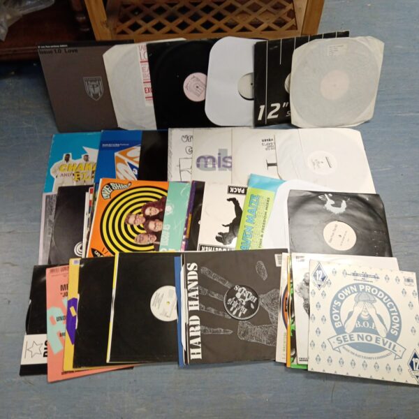 Approx 50 12" dance music vinyl records
