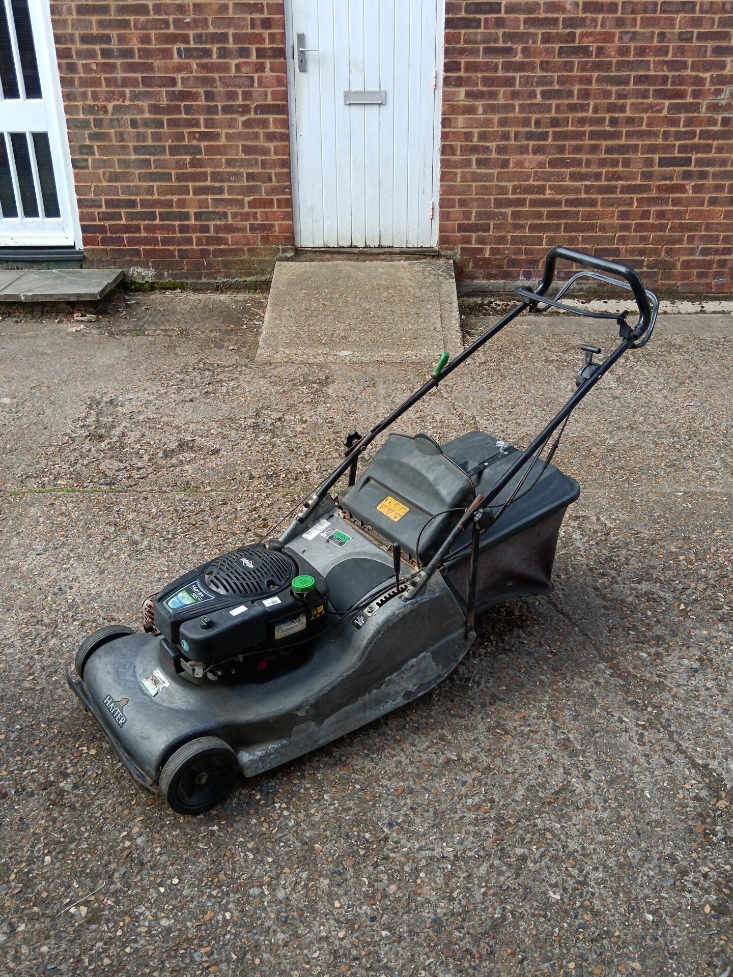 Hayter harrier 56 pro petrol lawnmower working