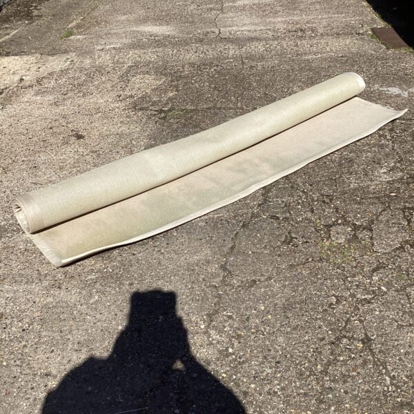 Very large cream rug approximately 10ft wide