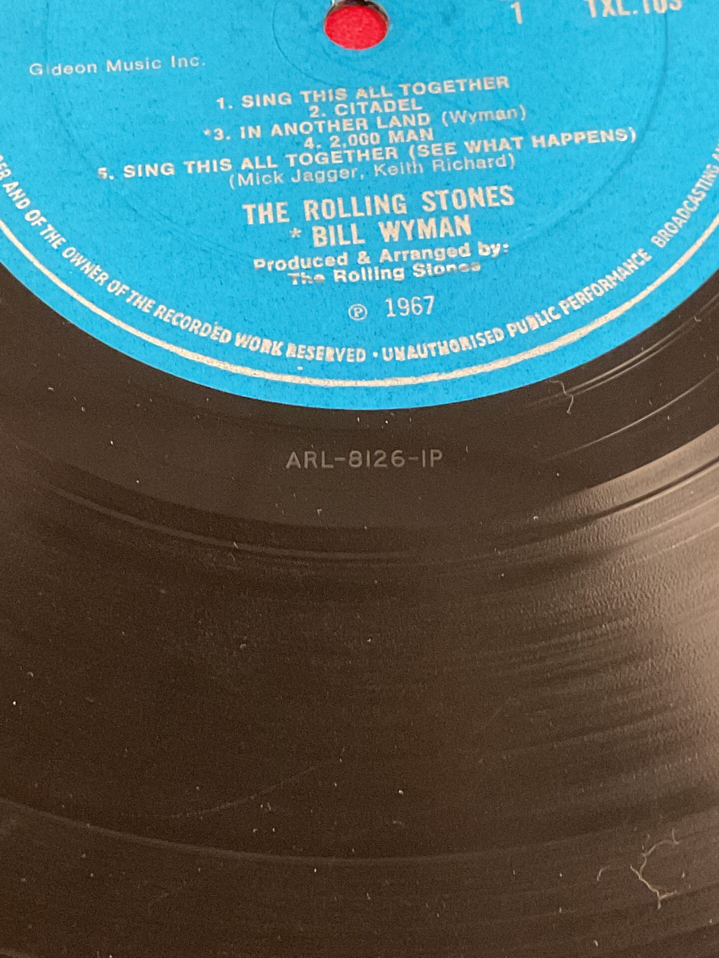 Rolling Stones Their Satanic Majesties Request 12” vinyl record 1st Press ARL -8126-1P - Image 4