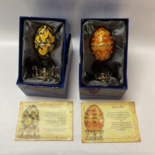 Two Atlas Editions History of Faberge Eggs Byzantium and Queen Bee