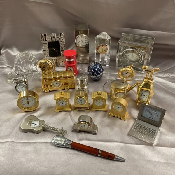 Large Collection of Novelty Desk Clocks