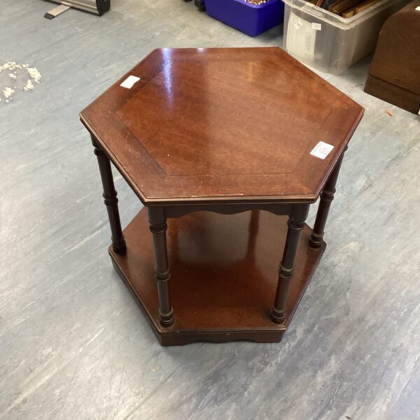 Mahogany Hexagonal Coffee Table