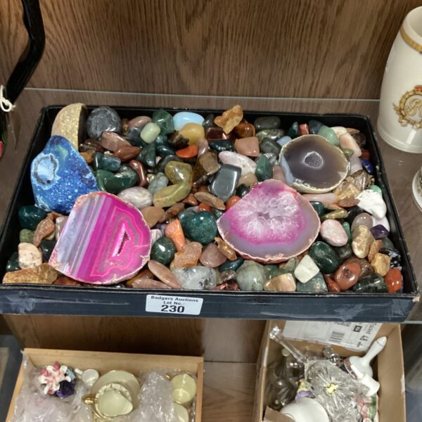 collection of semi precious stones & crystals