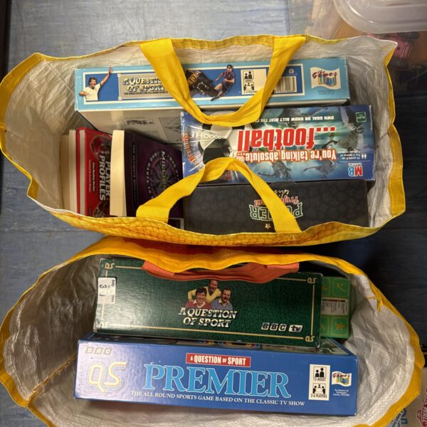 Two bags of mixed games & books