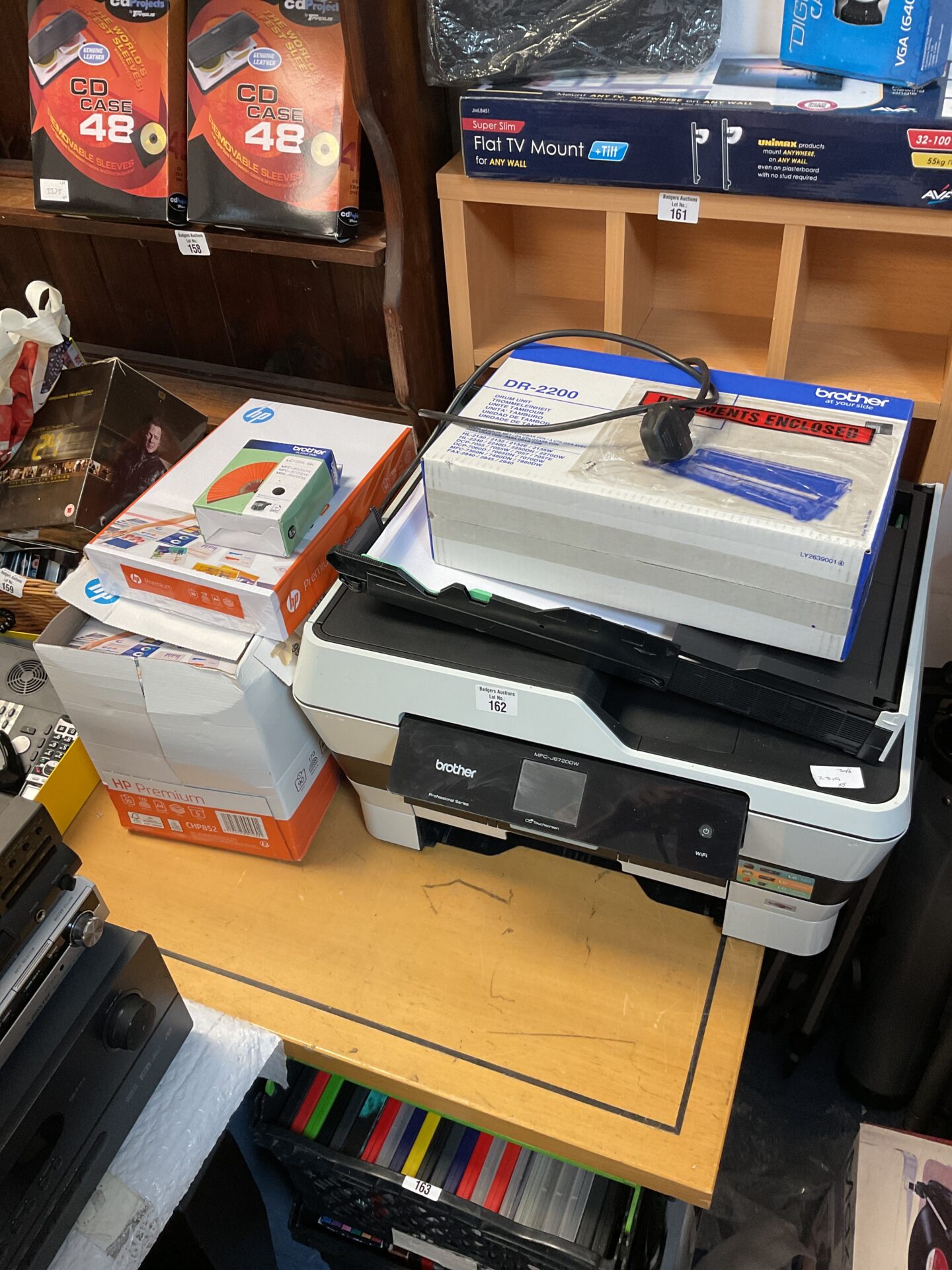 brother MFC-J6720DW printer with paper, toner cart & drum unit with power cable