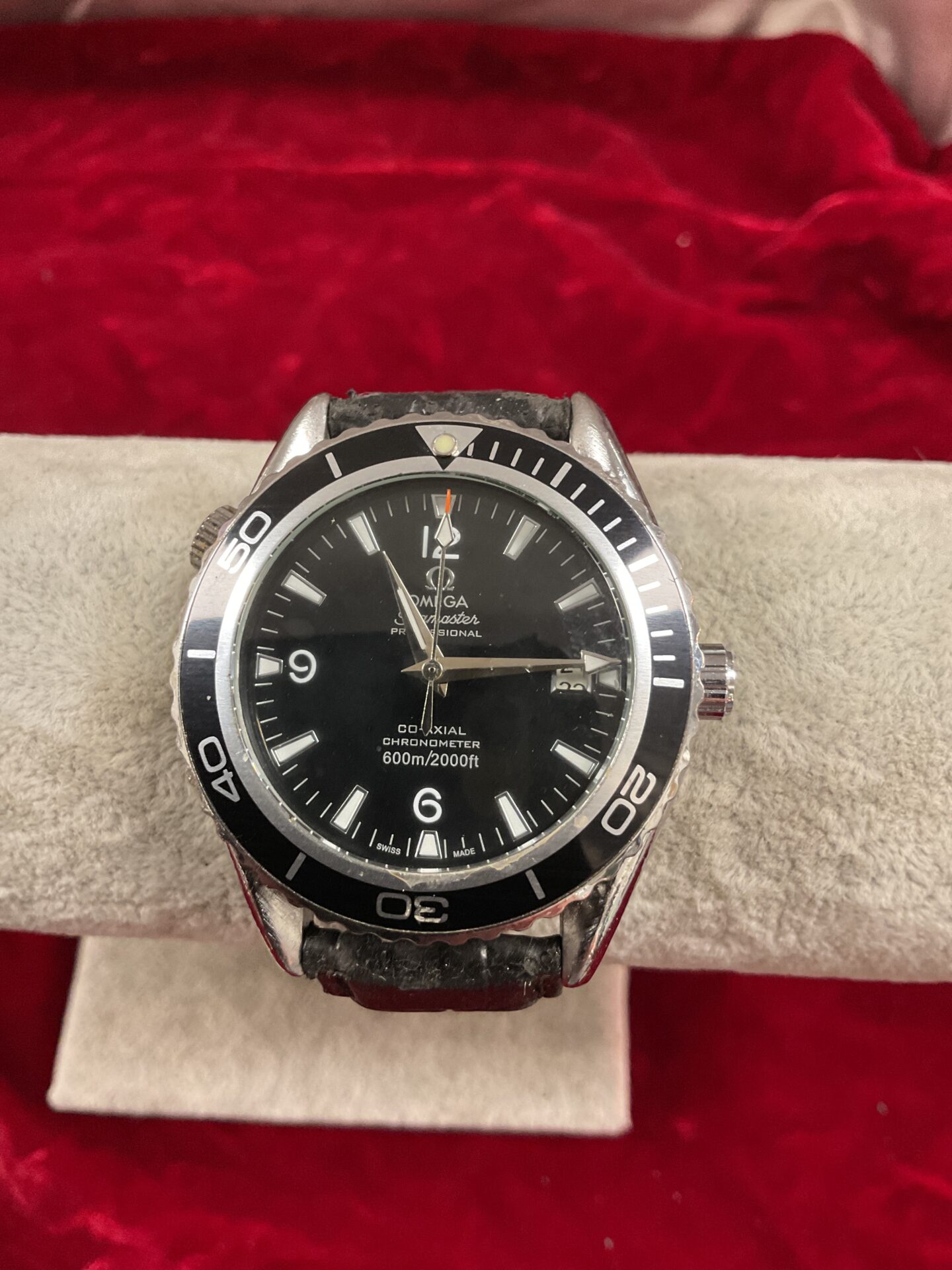Omega style seamaster automatic wristwatch