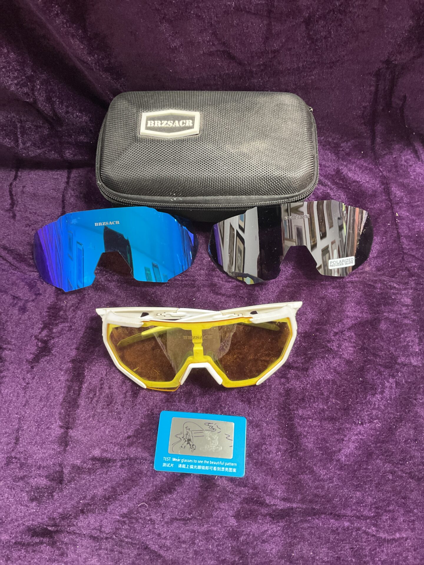 Pair of Brzsacr fishing glasses with polarized Lens