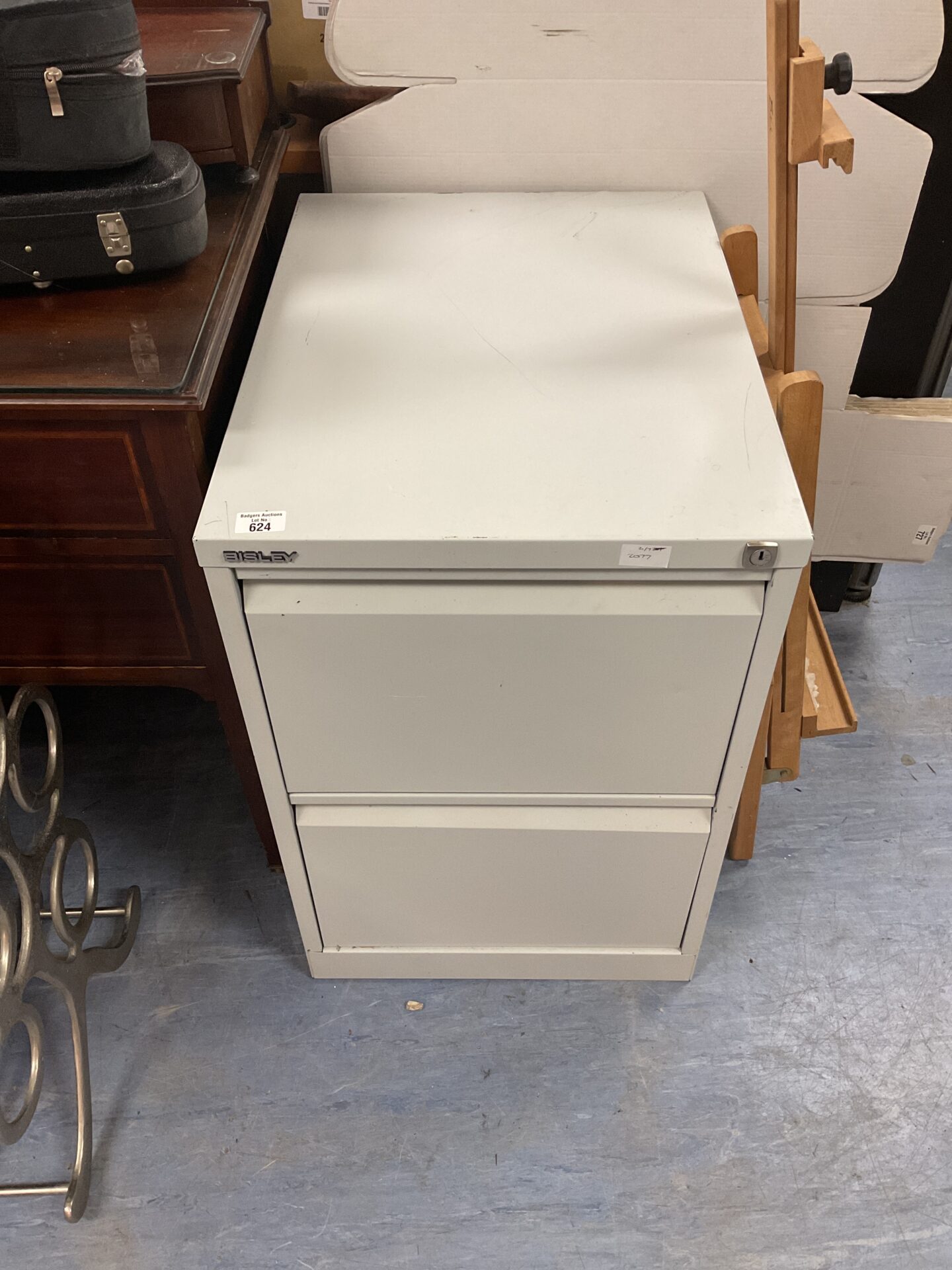 Bisley two drawer filing cabinet