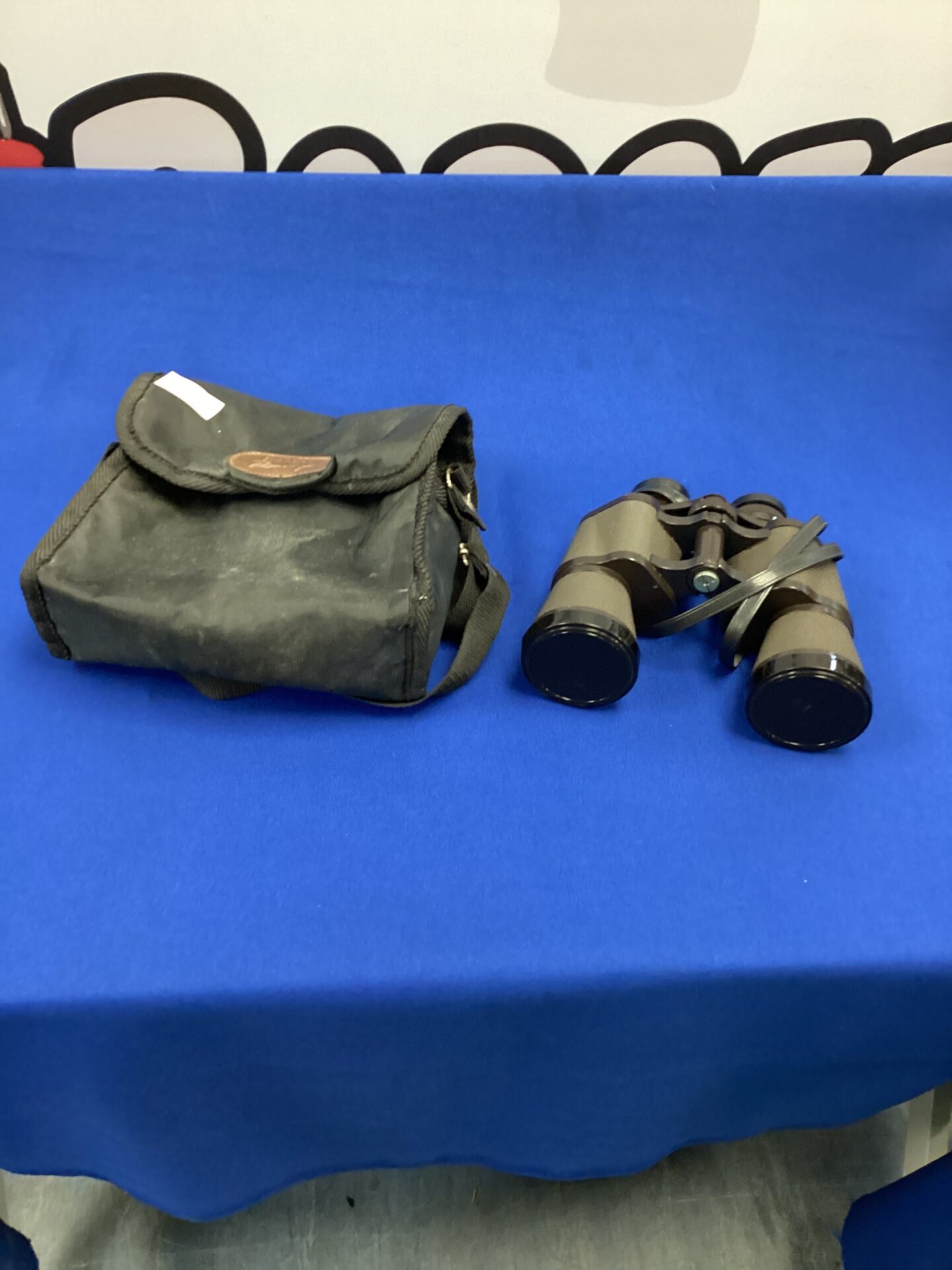Pair of halina discovery binoculars in case