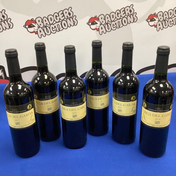 Six bottles vega del garoa red wine x3 2014 & x3 2017