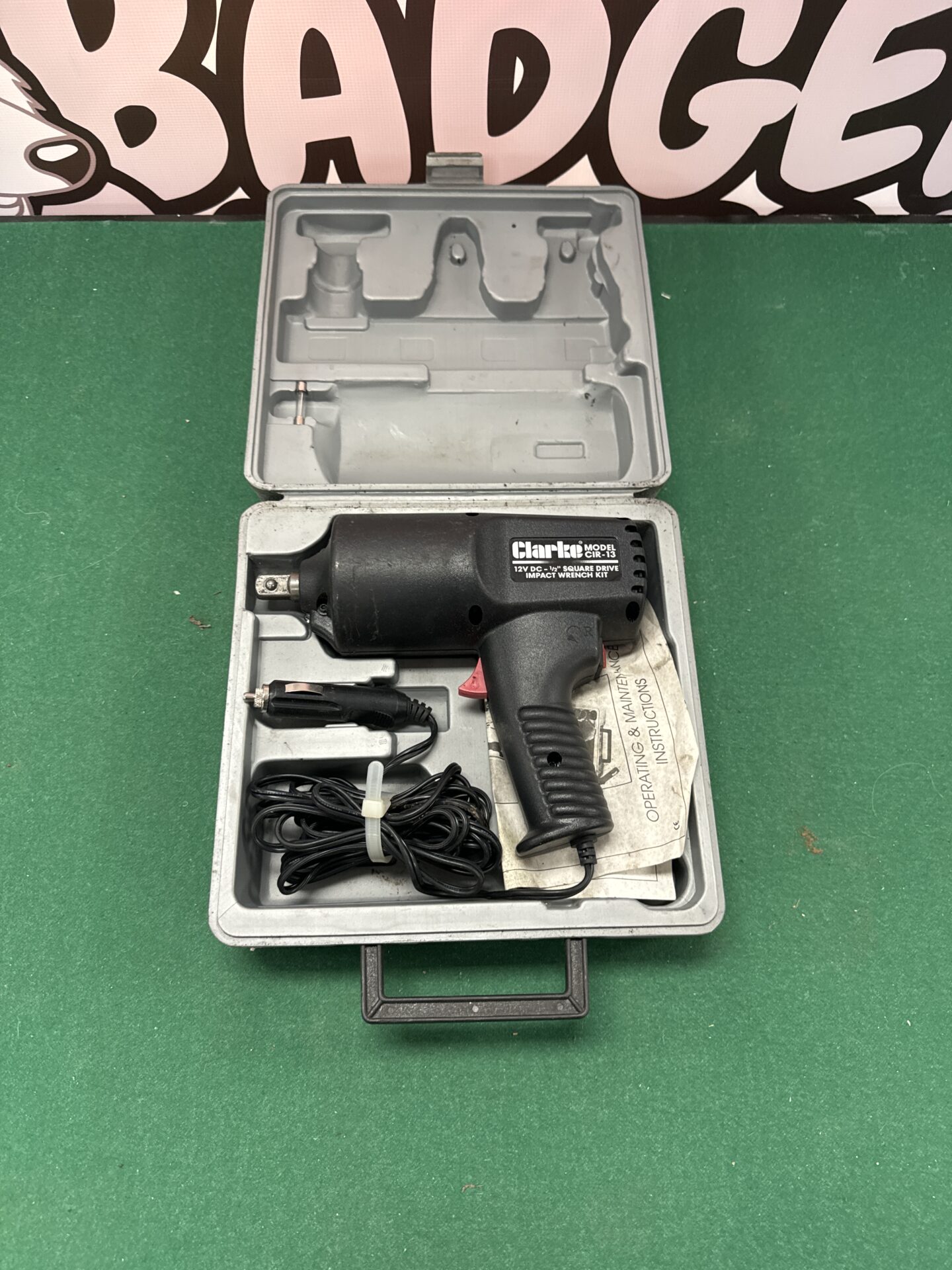 Clarke cir-13 12v 1/2” impact gun