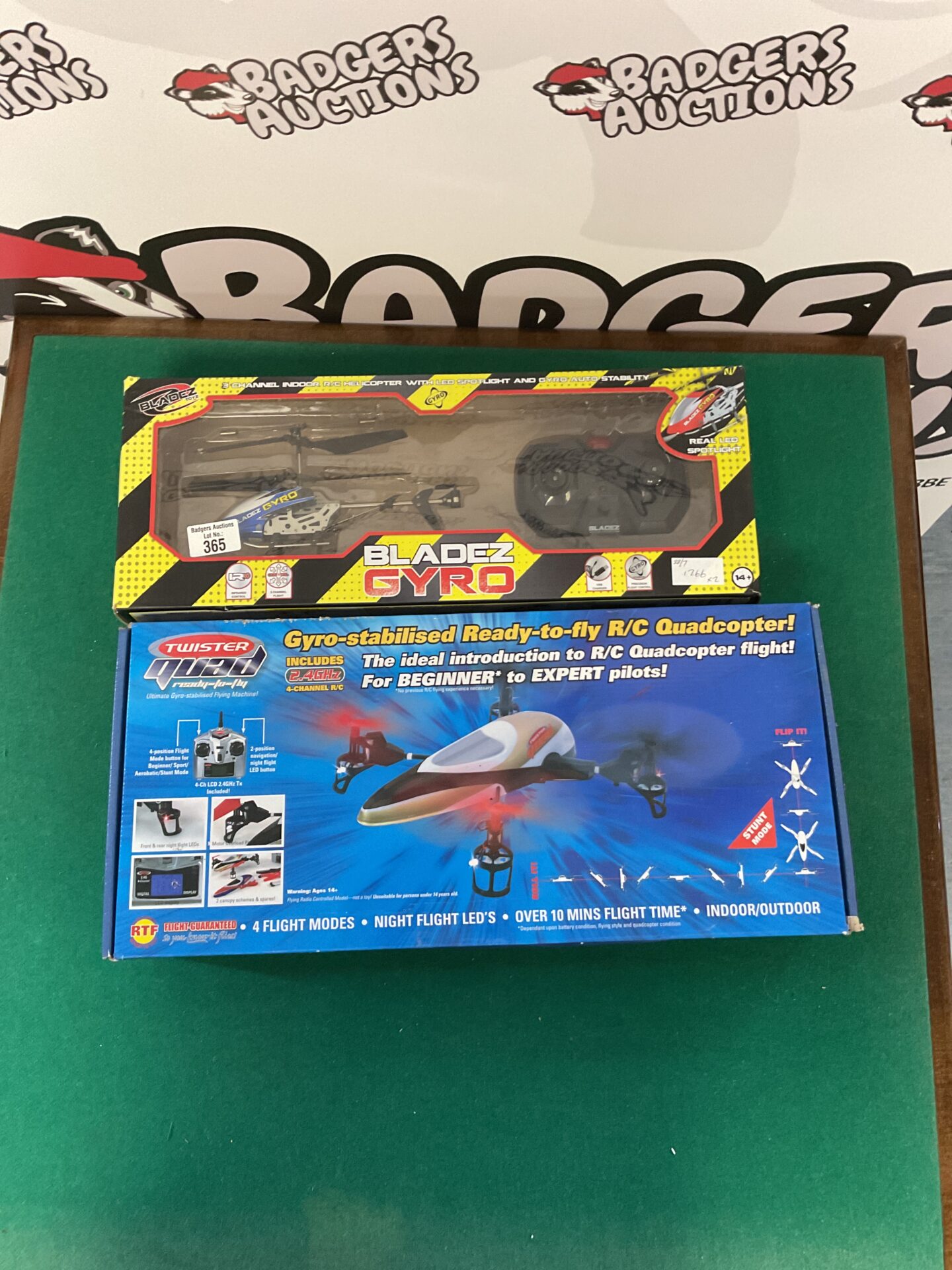 Twister quad and bladez r/c toy helicopters