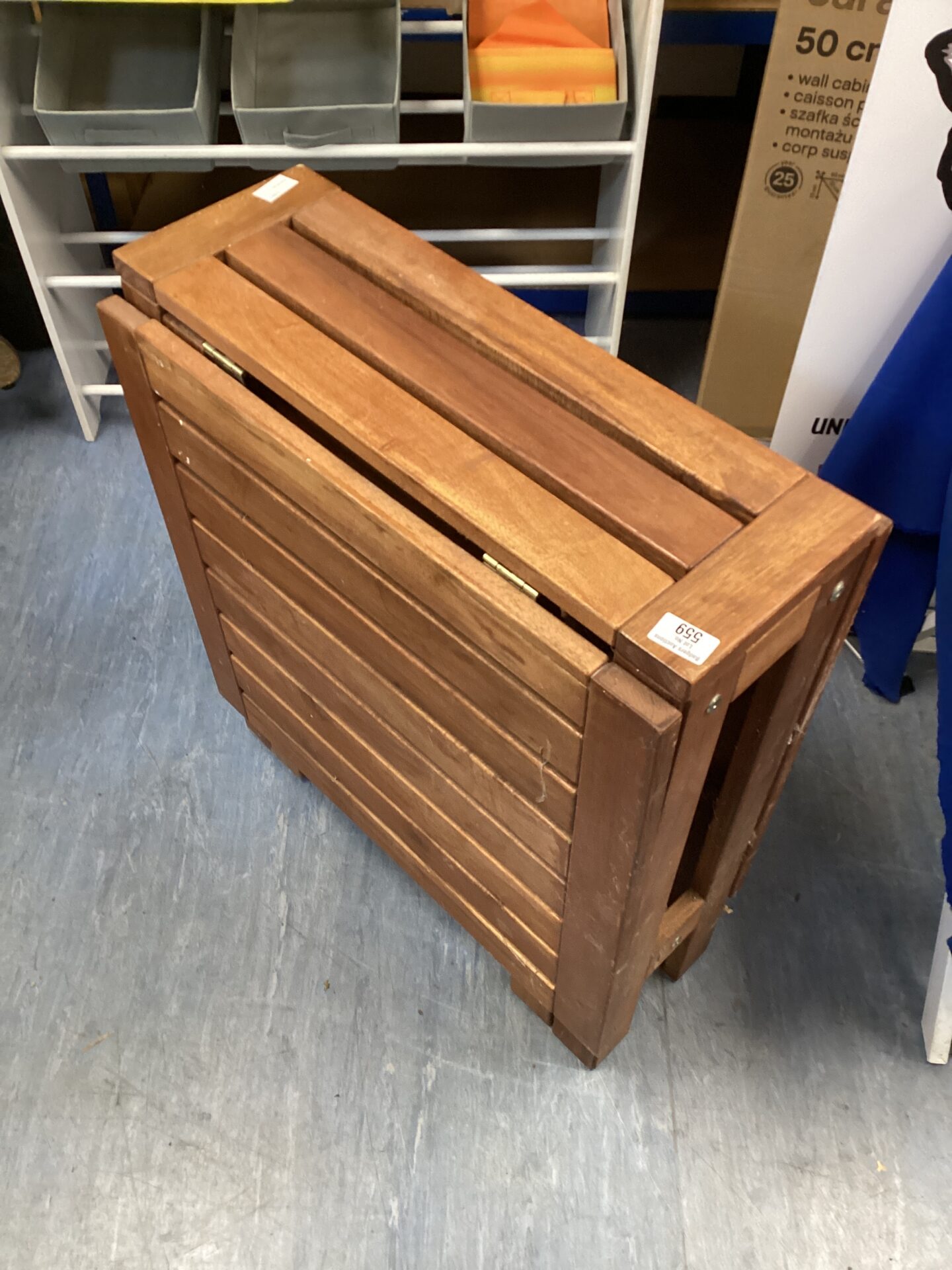 Folding drop leaf garden table