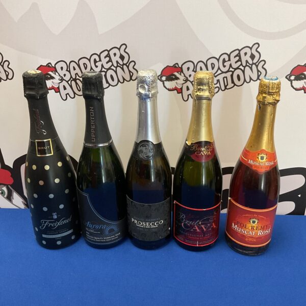 5 bottles of champagne, wine & prosecco including freixenet & pol remy