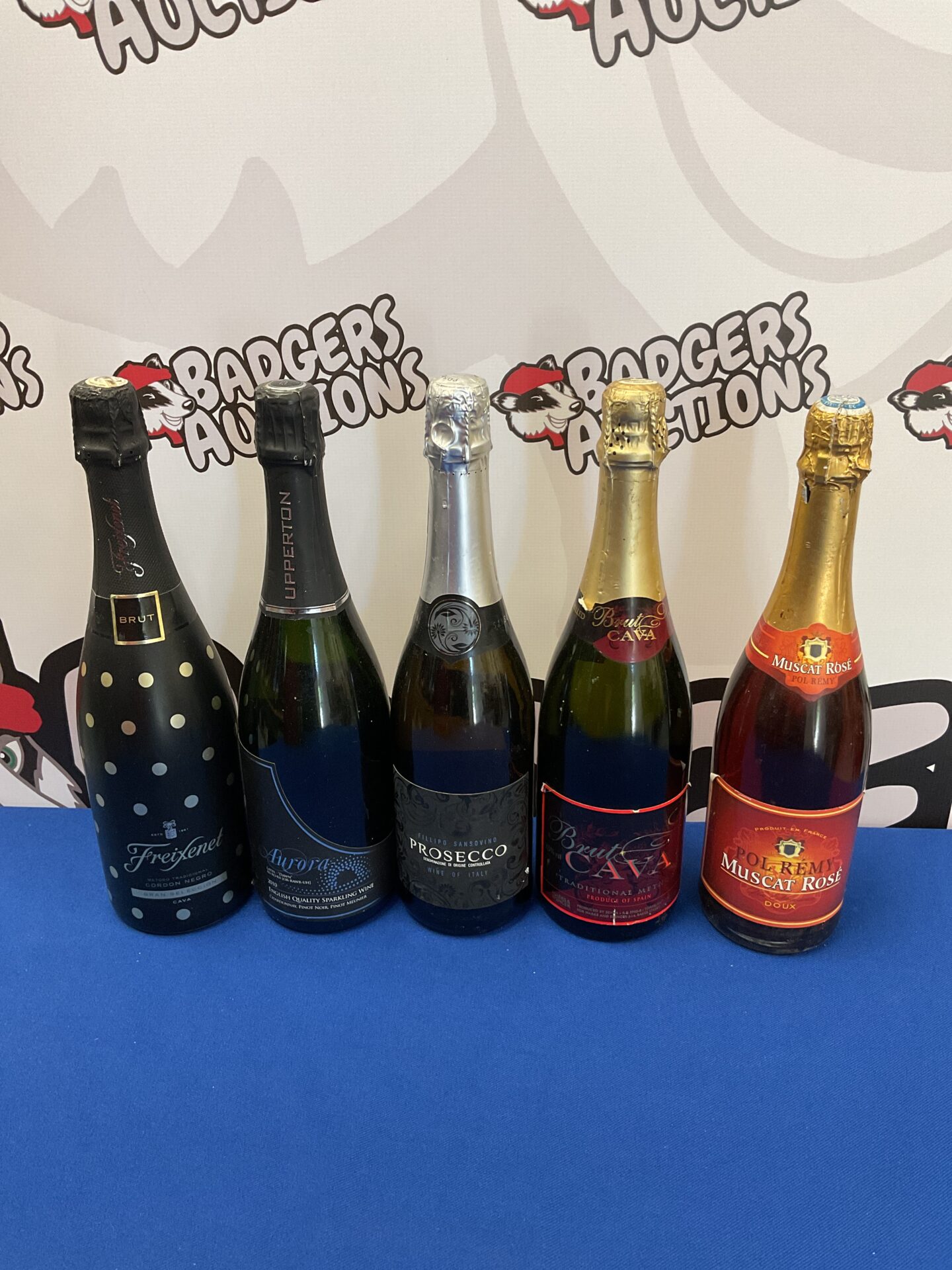 5 bottles of champagne, wine & prosecco including freixenet & pol remy