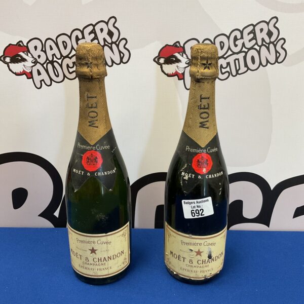 2 bottles of moet & chandon champagne