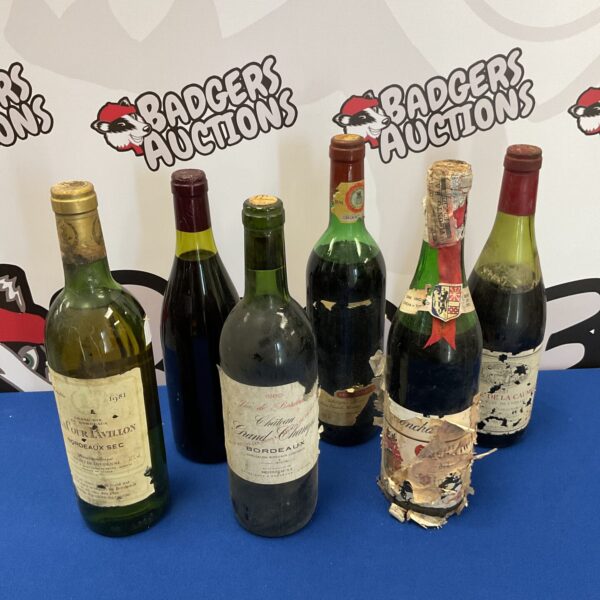 6 bottles of vintage wine including le cour pavillon bordeaux sec & chateau grand champs